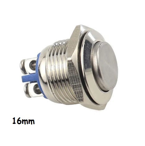 Interruttore Metallico Antivandalo NA 16mm